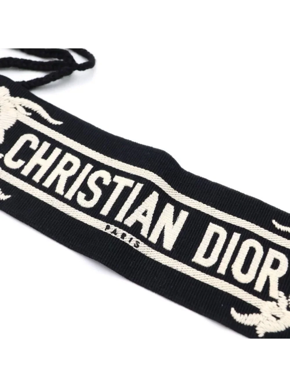Dior Logo Embroidery Canvas Mexican Flower Belt